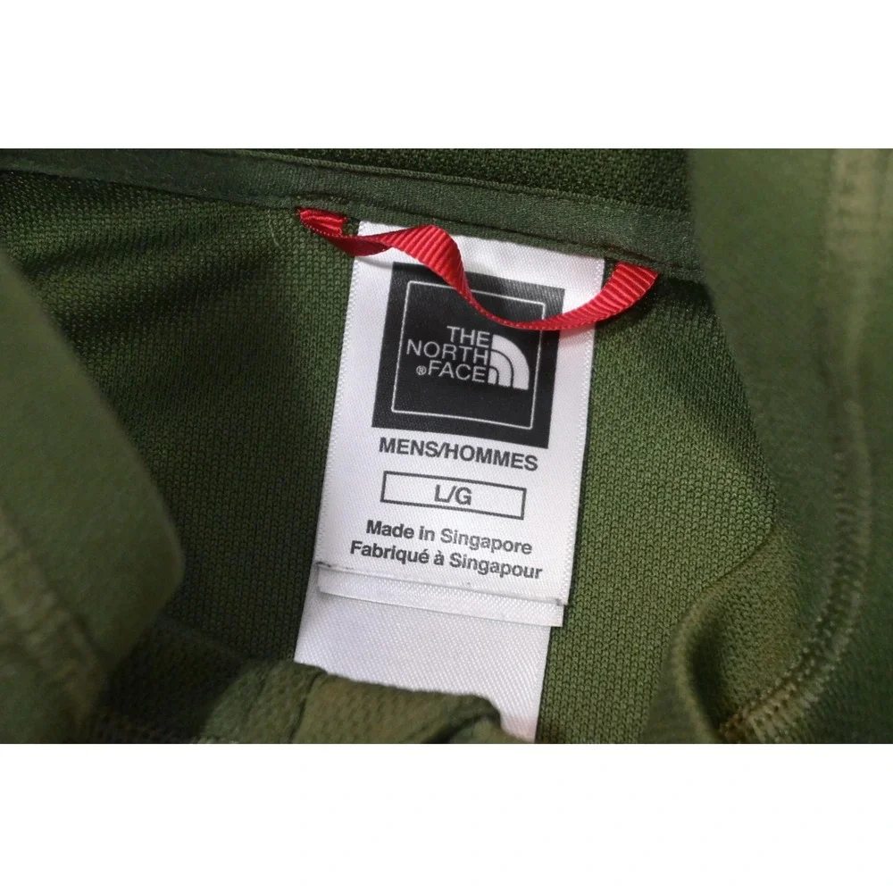 The North Face 1/4 Zip Pullover Jacket‎ Athletic Mens Large Green Performance